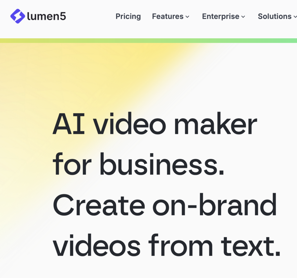 lumen5 dashoard